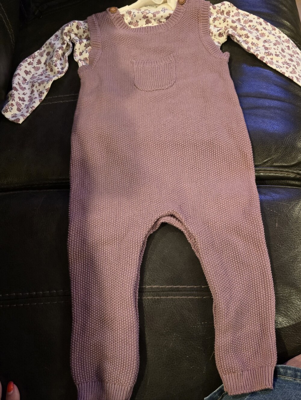 Carter's sweater knit overall Set, Size 18M, NWT